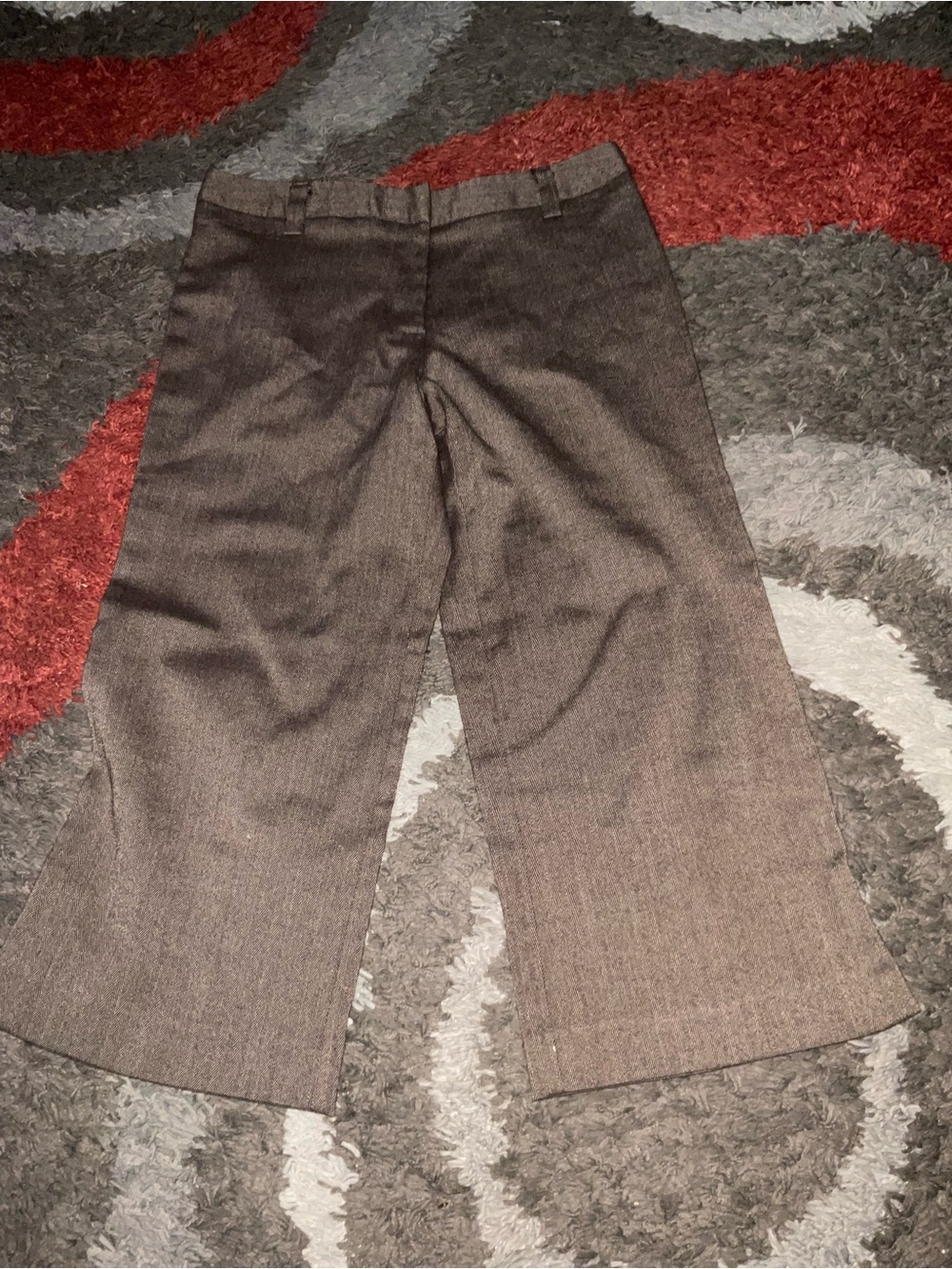 Picasso women’s Brown capri wide leg Dress Pants size s